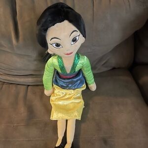 Disney Ty Sparkle Mulan 16" Stuffed Plush Doll